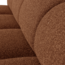 Woood MOJO eetbankje 164CM met rugleuning boucle roestbruin