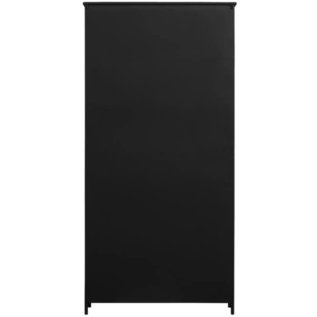 Woood EXHIBIT XL 2-deurs vitrinekast metaal zwart