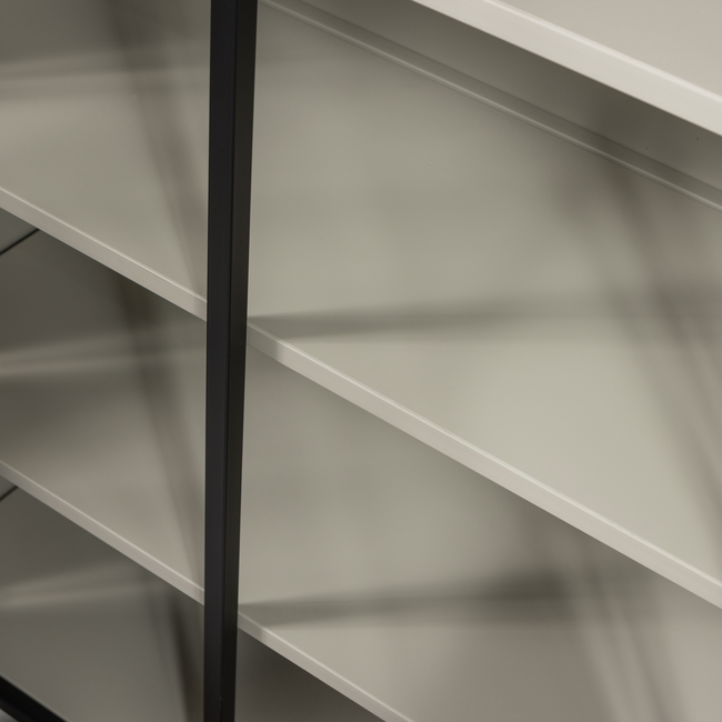 Woood EXHIBIT XL 2-deurs vitrinekast metaal zwart