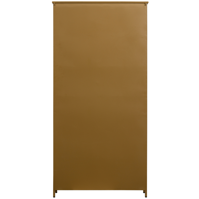 Woood EXHIBIT XL 2-deurs vitrinekast metaal honinggeel