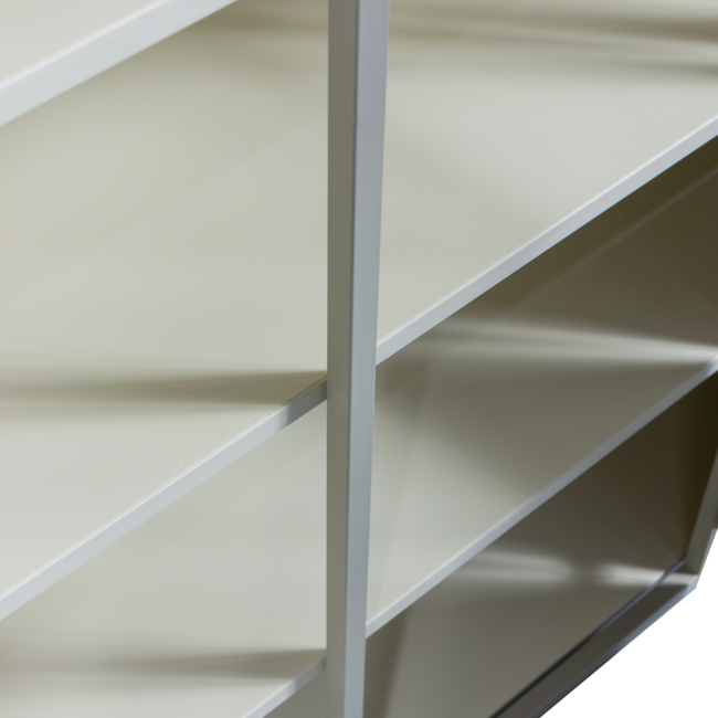 Woood EXHIBIT XL 2-deurs vitrinekast metaal zand