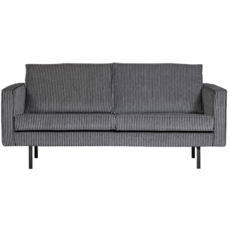 Woood RODEO bank 2,5-ZITS streep zwart/grijs Woood RODEO bank 2,5-ZITS streep zwart/grijs