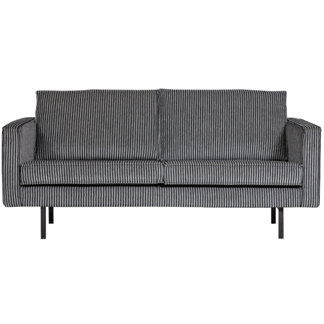 Woood RODEO bank 2,5-ZITS streep zwart/grijs