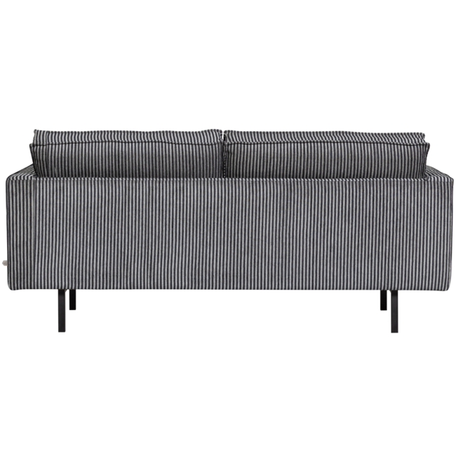 Woood RODEO bank 2,5-ZITS streep zwart/grijs