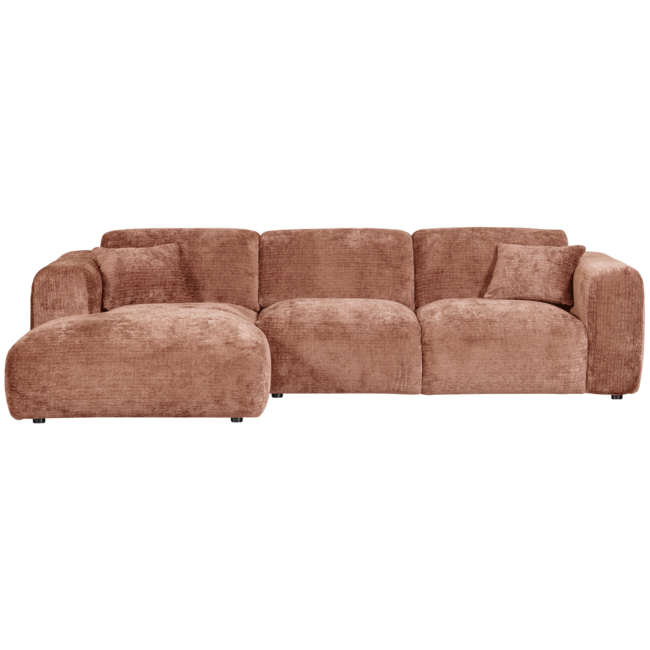 Woood CLOUD chaise longue links geweven chenille terra