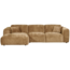 Woood CLOUD chaise longue links geweven chenille honinggeel
