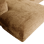 Woood CLOUD chaise longue links geweven chenille honinggeel
