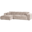 Woood CLOUD chaise longue links geweven chenille naturel