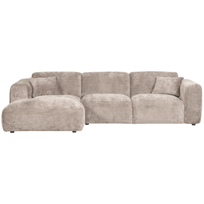 Woood CLOUD chaise longue links geweven chenille naturel