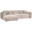 Woood CLOUD chaise longue links geweven chenille naturel