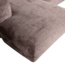 Woood CLOUD chaise longue links geweven chenille taupe