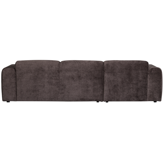 Woood CLOUD chaise longue links geweven chenille warm bruin