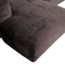 Woood CLOUD chaise longue links geweven chenille warm bruin