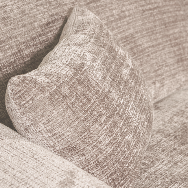 Woood CLOUD chaise longue rechts geweven chenille naturel