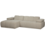 Woood MOJO chaise longue links boucle beige melange