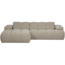 Woood MOJO chaise longue links boucle beige melange