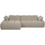 Woood MOJO chaise longue links boucle beige melange