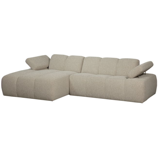 Woood MOJO chaise longue links boucle beige melange