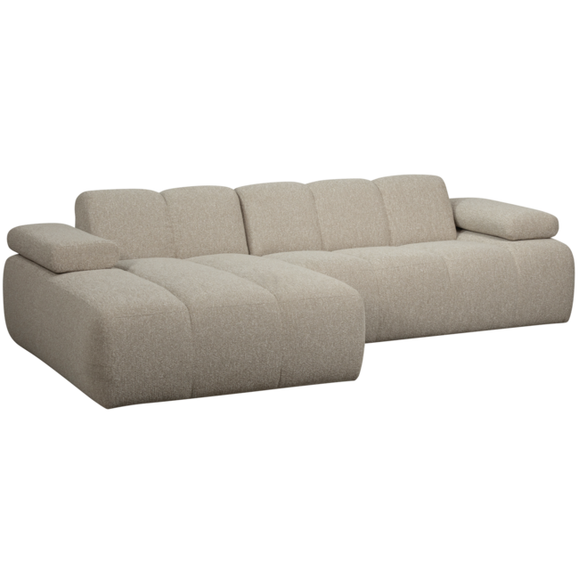 Woood MOJO chaise longue links boucle beige melange