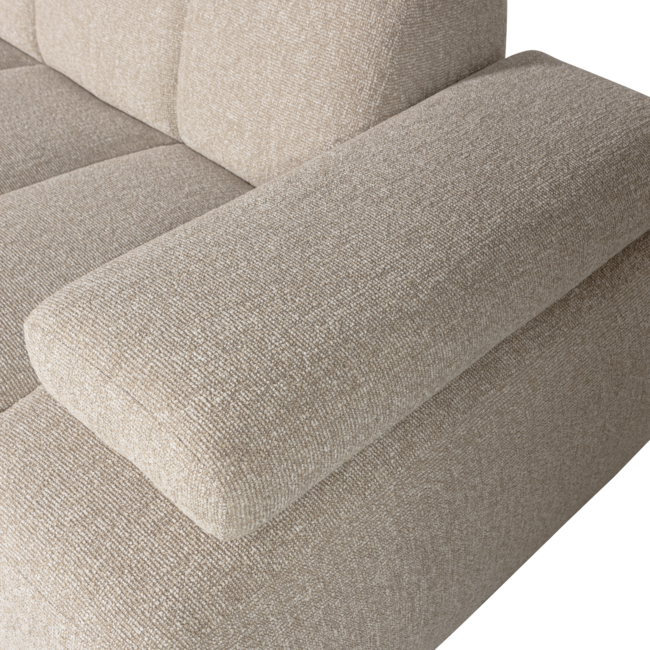 Woood MOJO chaise longue links boucle beige melange