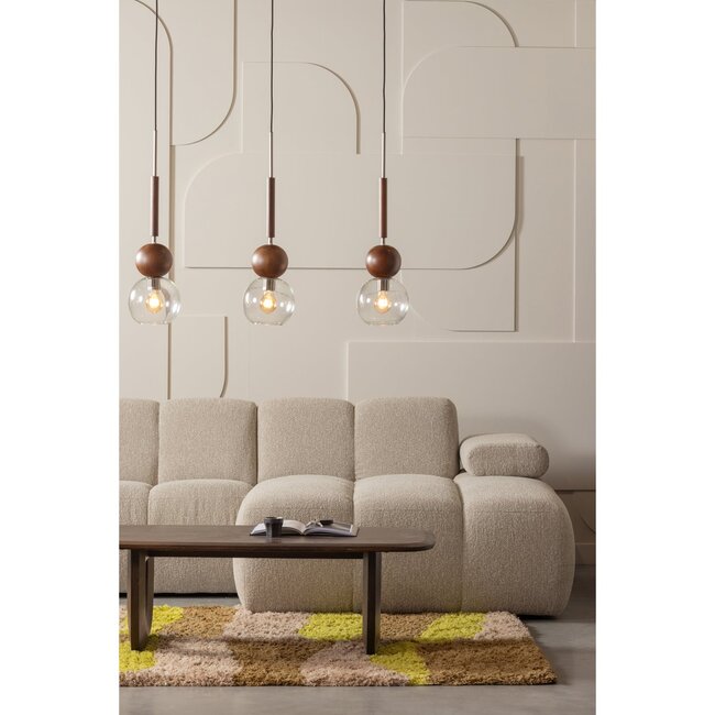 Woood MOJO chaise longue rechts boucle beige melange