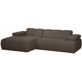 Woood MOJO chaise longue links boucle bruin melange