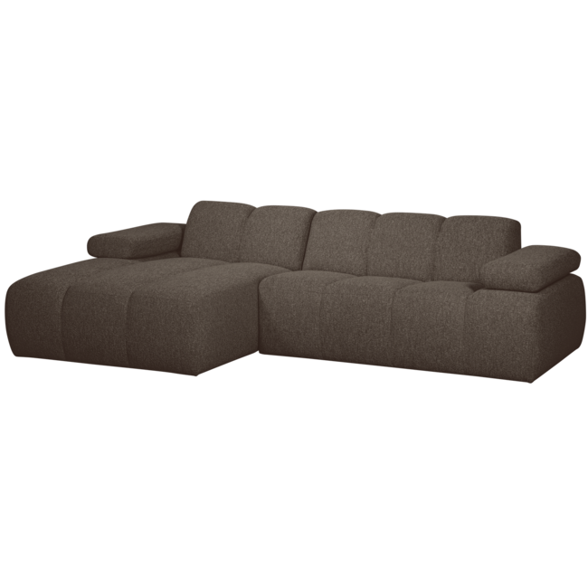Woood MOJO chaise longue links boucle bruin melange