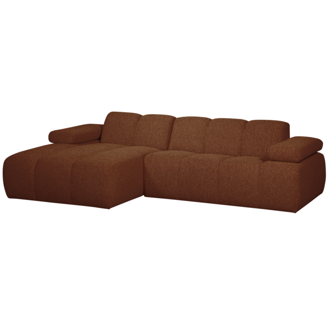 Woood MOJO chaise longue links boucle roestbruin melange