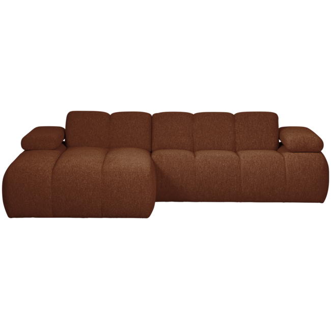 Woood MOJO chaise longue links boucle roestbruin melange