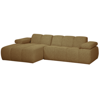 Woood MOJO chaise longue links boucle geel/bruin melange