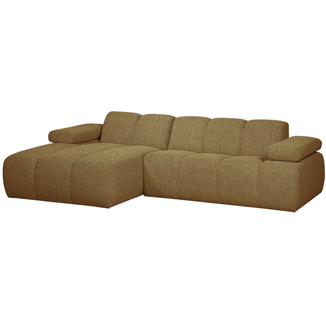 Woood MOJO chaise longue links boucle geel/bruin melange