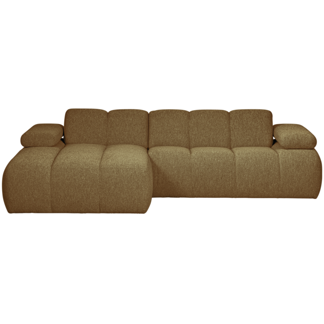 Woood MOJO chaise longue links boucle geel/bruin melange