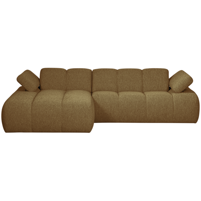 Woood MOJO chaise longue links boucle geel/bruin melange