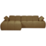 Woood MOJO chaise longue links boucle geel/bruin melange