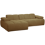 Woood MOJO chaise longue links boucle geel/bruin melange