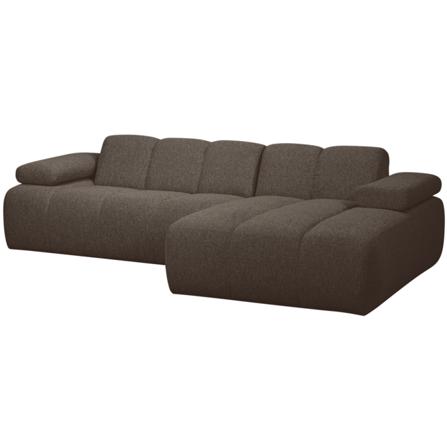 Woood MOJO chaise longue rechts boucle bruin melange