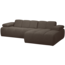 Woood MOJO chaise longue rechts boucle bruin melange