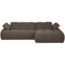 Woood MOJO chaise longue rechts boucle bruin melange