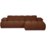 Woood MOJO chaise longue rechts boucle roestbruin melange