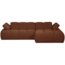 Woood MOJO chaise longue rechts boucle roestbruin melange