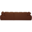 Woood MOJO chaise longue rechts boucle roestbruin melange