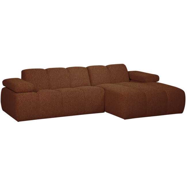 Woood MOJO chaise longue rechts boucle roestbruin melange