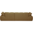 Woood MOJO chaise longue rechts boucle geel bruin melange
