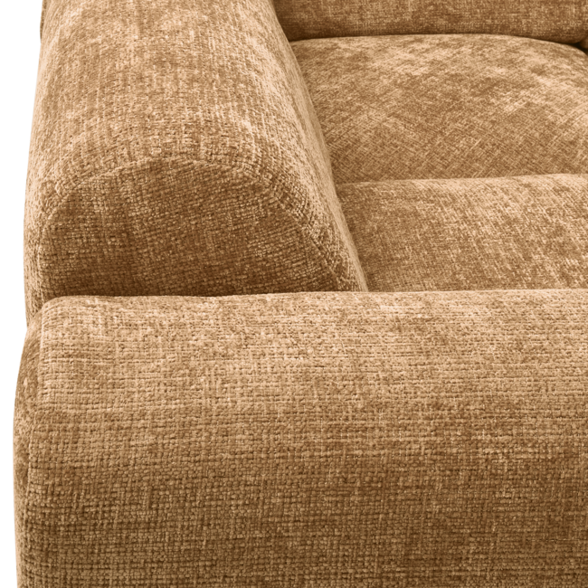 Woood CLOUD hoekbank links geweven chenille honinggeel
