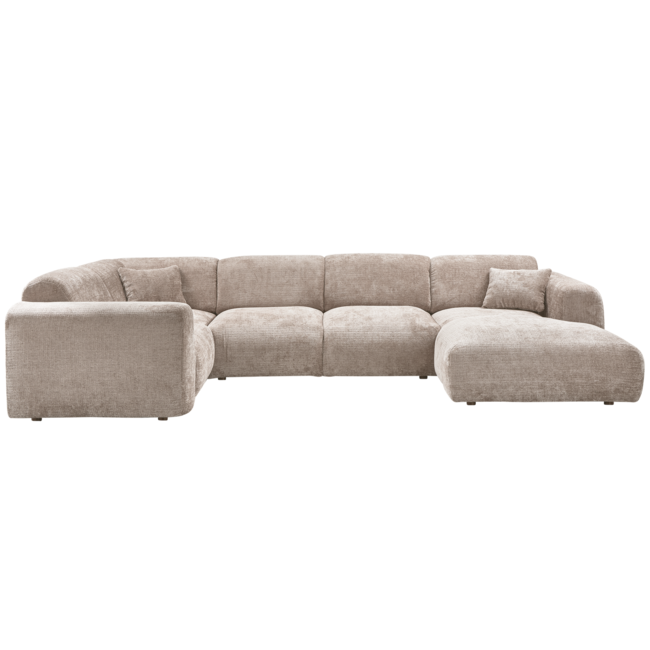 Woood CLOUD hoekbank links geweven chenille naturel