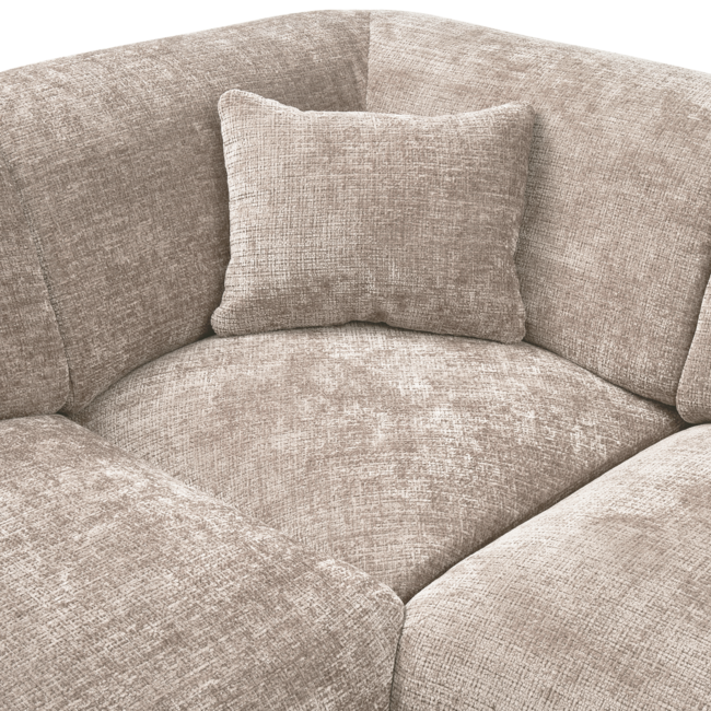 Woood CLOUD hoekbank links geweven chenille naturel
