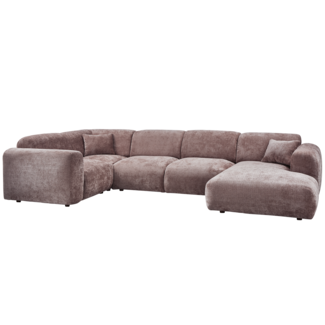 Woood CLOUD hoekbank links geweven chenille taupe