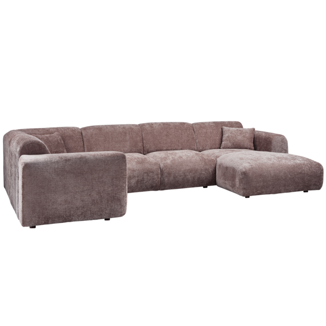 Woood CLOUD hoekbank links geweven chenille taupe