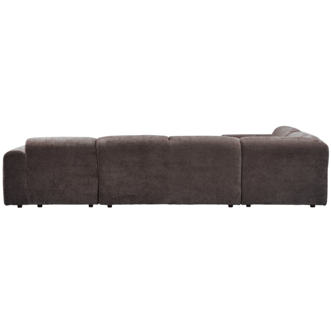 Woood CLOUD hoekbank links geweven chenille warm bruin