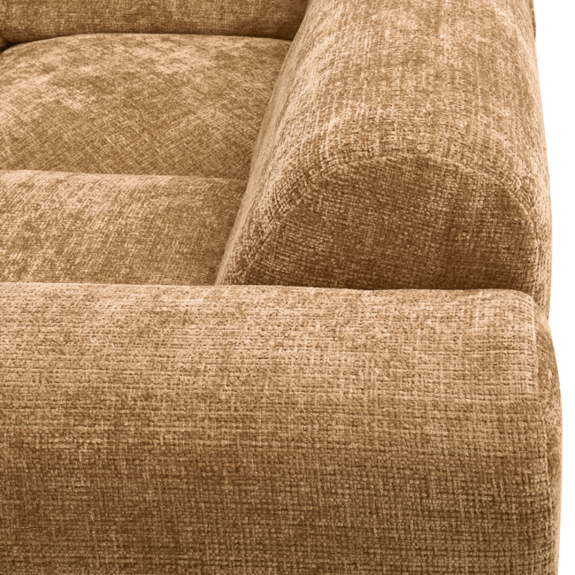 Woood CLOUD hoekbank rechts geweven chenille honinggeel